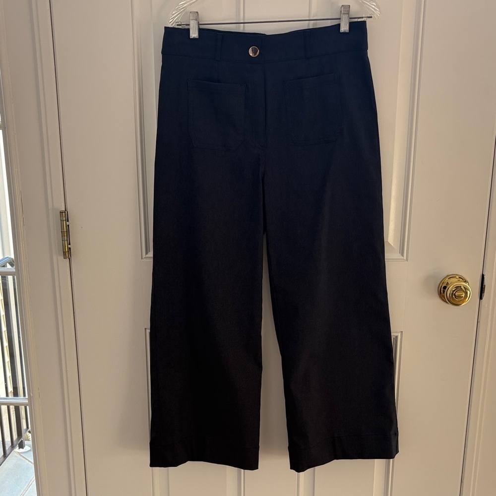 Jean Wide Leg Cropped Pants